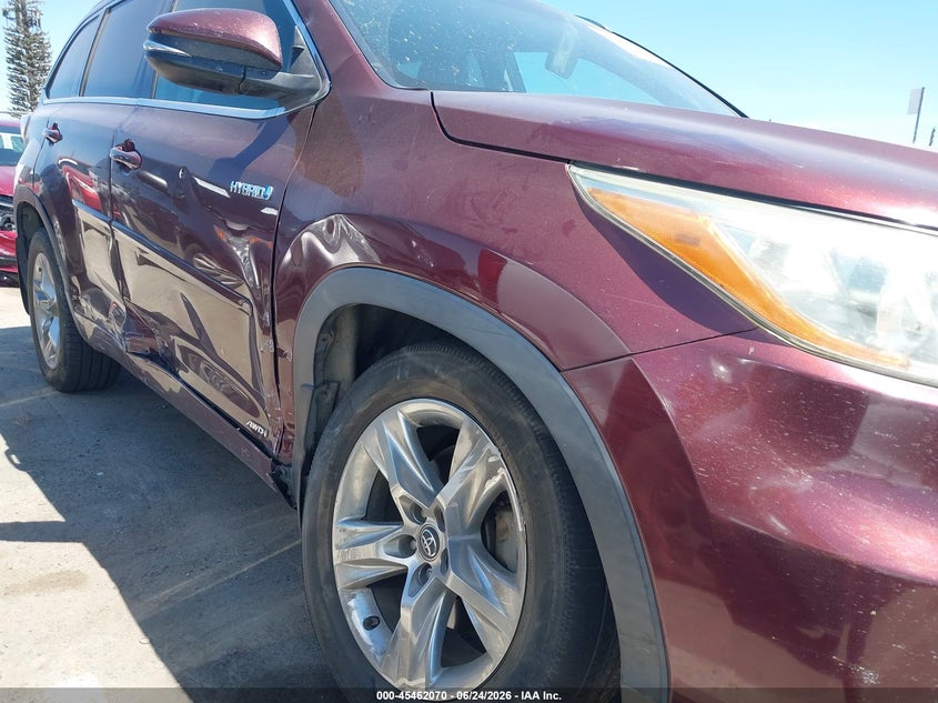2016 Toyota Highlander VIN 5TDDCRFH9GS016439 IAAI salvage auction — RIGHT SIDE, Salvage Title, sold $7,275 on 2026-07-28 (photo 6)