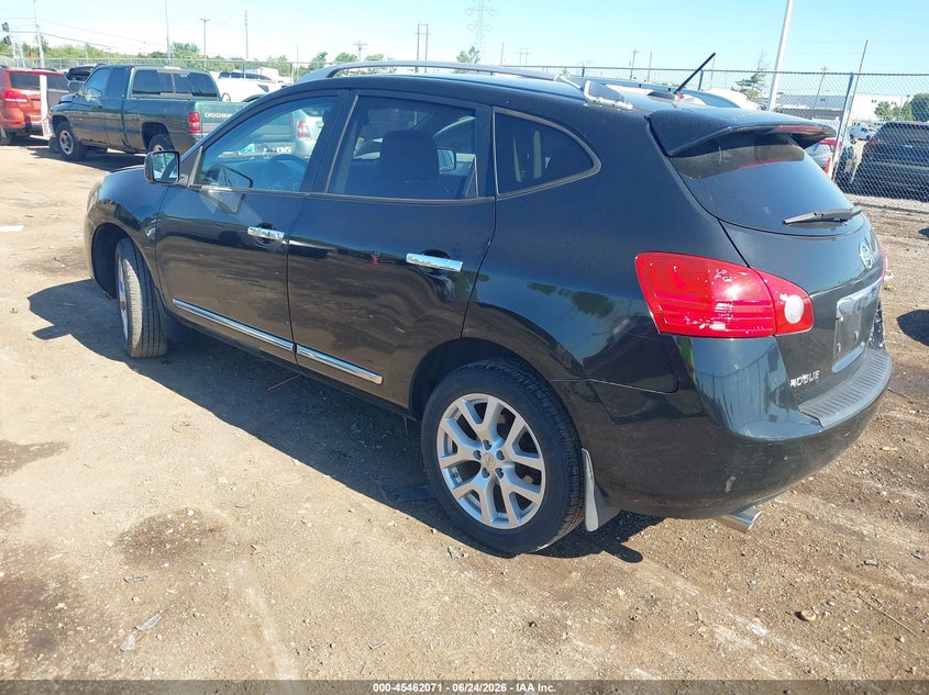 2012 Nissan Rogue VIN JN8AS5MV8CW410536 IAAI salvage auction — REAR END, Salvage (Ohio), sold $350 on 2026-07-08 (photo 3)