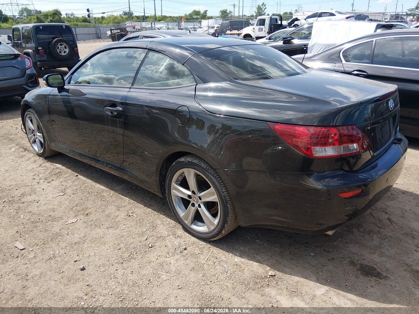 2013 Lexus Is VIN JTHFE2C20D2509471 IAAI salvage auction — FRONT & REAR, Salvage (Ohio), sold $2,250 on 2026-07-09 (photo 3)