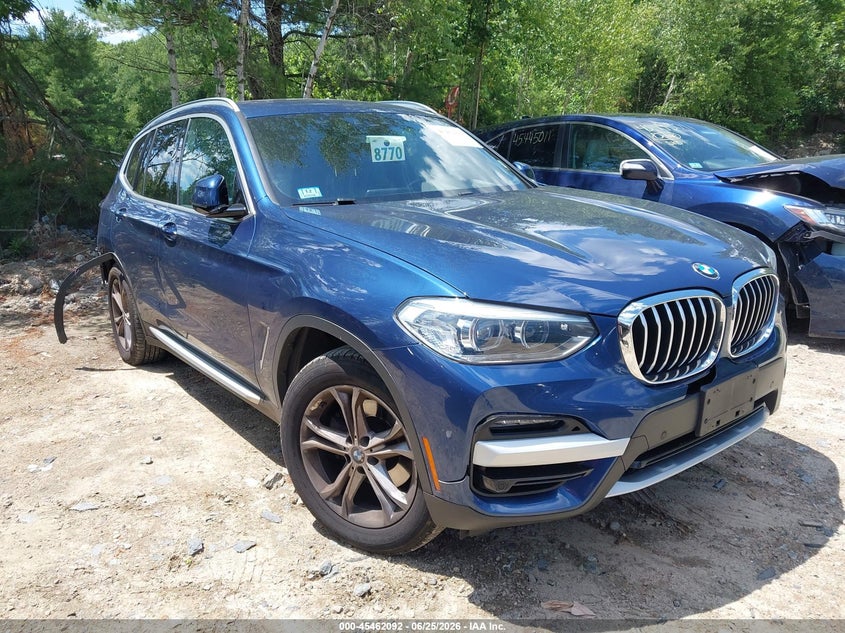 2021 BMW X3 VIN 5UXTY5C01M9G83926 IAAI salvage auction — RIGHT REAR, Salvage (Massachusetts), sold $6,600 on 2026-07-28 (photo 1)