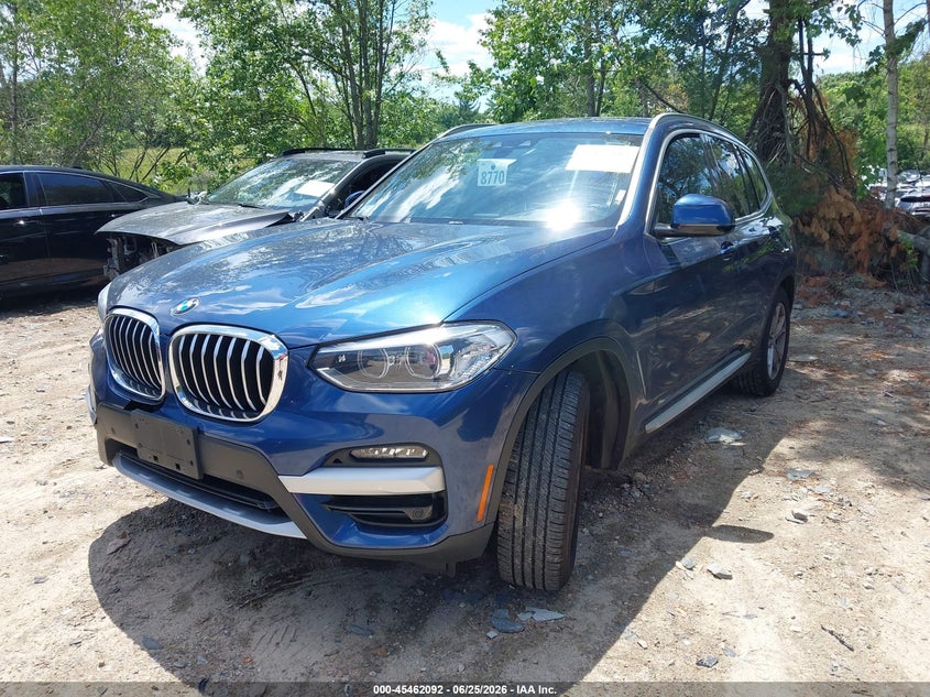 2021 BMW X3 VIN 5UXTY5C01M9G83926 IAAI salvage auction — RIGHT REAR, Salvage (Massachusetts), sold $6,600 on 2026-07-28 (photo 2)