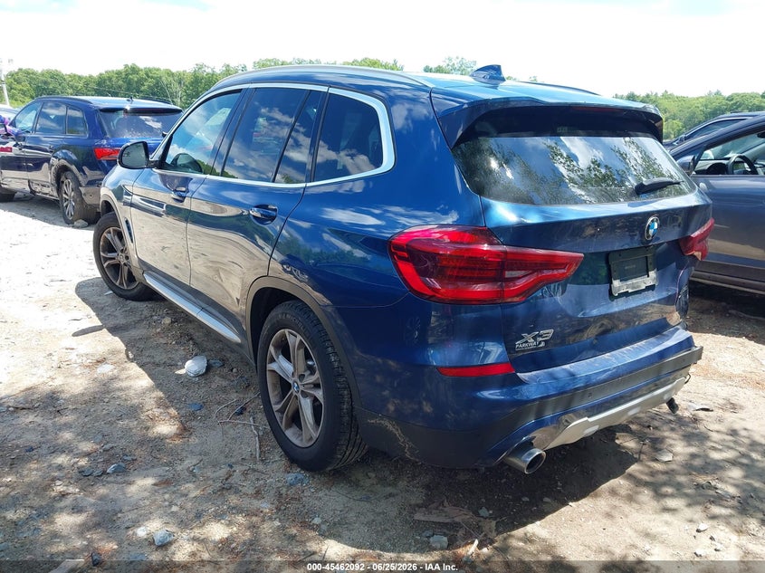 2021 BMW X3 VIN 5UXTY5C01M9G83926 IAAI salvage auction — RIGHT REAR, Salvage (Massachusetts), sold $6,600 on 2026-07-28 (photo 3)