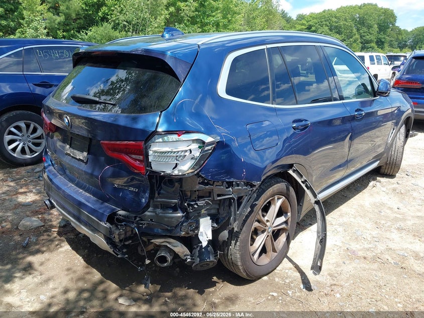 2021 BMW X3 VIN 5UXTY5C01M9G83926 IAAI salvage auction — RIGHT REAR, Salvage (Massachusetts), sold $6,600 on 2026-07-28 (photo 4)