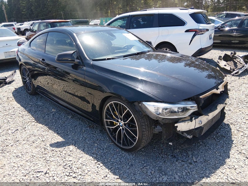 2015 BMW 4er VIN WBA3R1C5XFK194367 IAAI salvage auction — LEFT FRONT, Salvage Title, sold $8,900 on 2026-08-10 (photo 1)