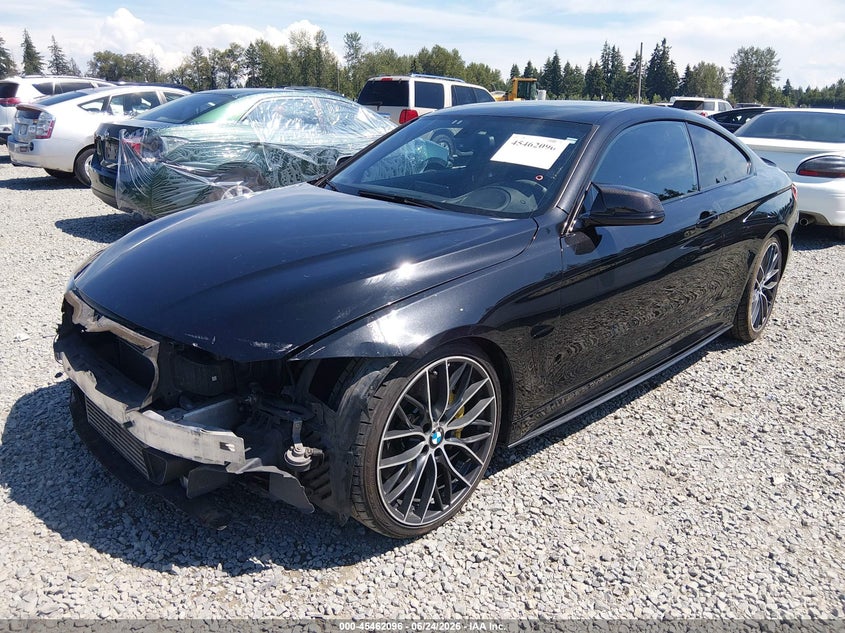 2015 BMW 4er VIN WBA3R1C5XFK194367 IAAI salvage auction — LEFT FRONT, Salvage Title, sold $8,900 on 2026-08-10 (photo 2)