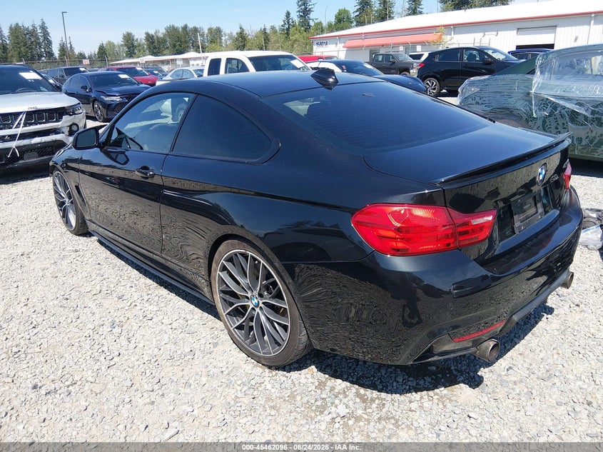 2015 BMW 4er VIN WBA3R1C5XFK194367 IAAI salvage auction — LEFT FRONT, Salvage Title, sold $8,900 on 2026-08-10 (photo 3)