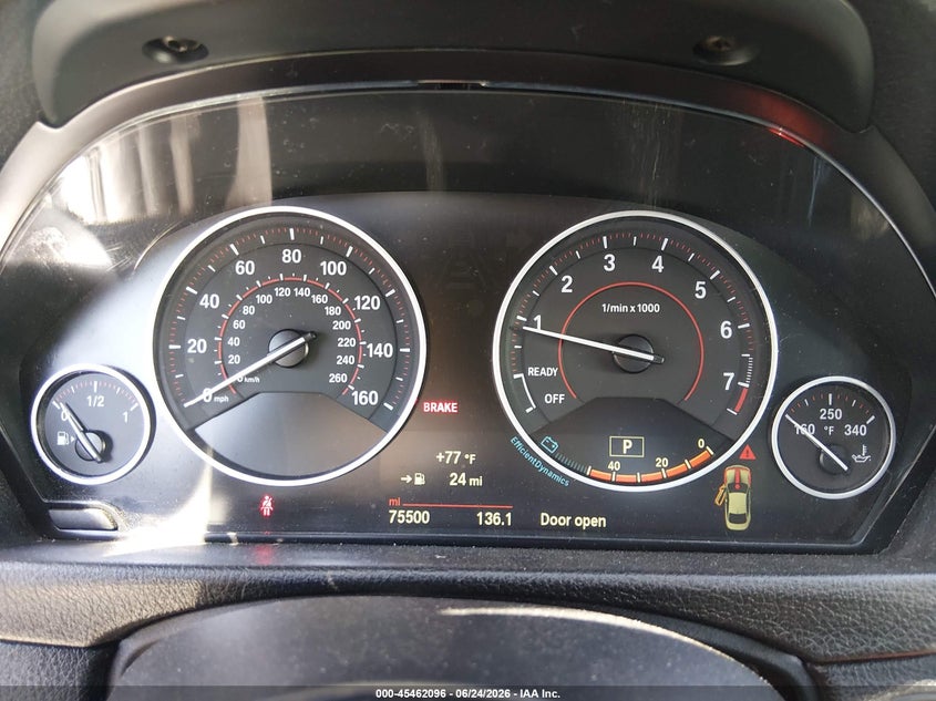 2015 BMW 4er VIN WBA3R1C5XFK194367 IAAI salvage auction — LEFT FRONT, Salvage Title, sold $8,900 on 2026-08-10 (photo 7)
