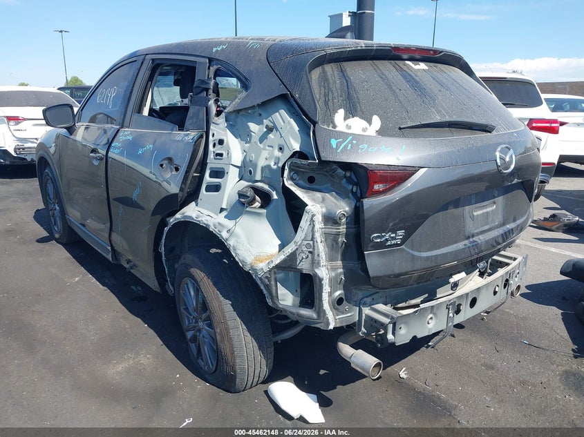 2021 Mazda Cx-5 VIN JM3KFBCM2M0449047 IAAI salvage auction — LEFT REAR, Salvage Title, sold $3,850 on 2026-07-16 (photo 3)