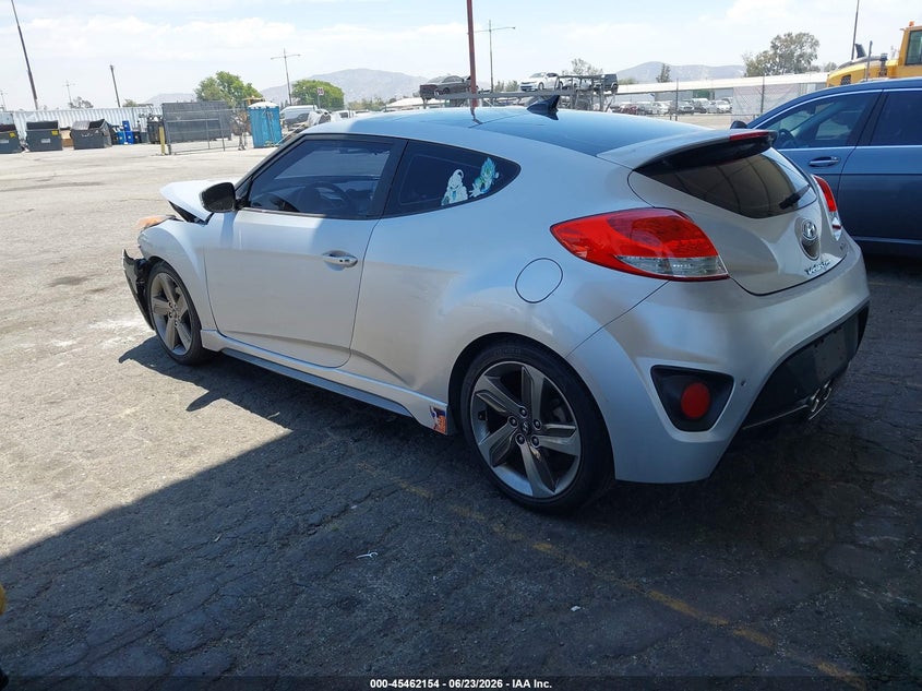 2013 Hyundai Veloster VIN KMHTC6AE9DU125851 IAAI salvage auction — FRONT END, Salvage Title, sold $25 on 2026-07-21 (photo 3)