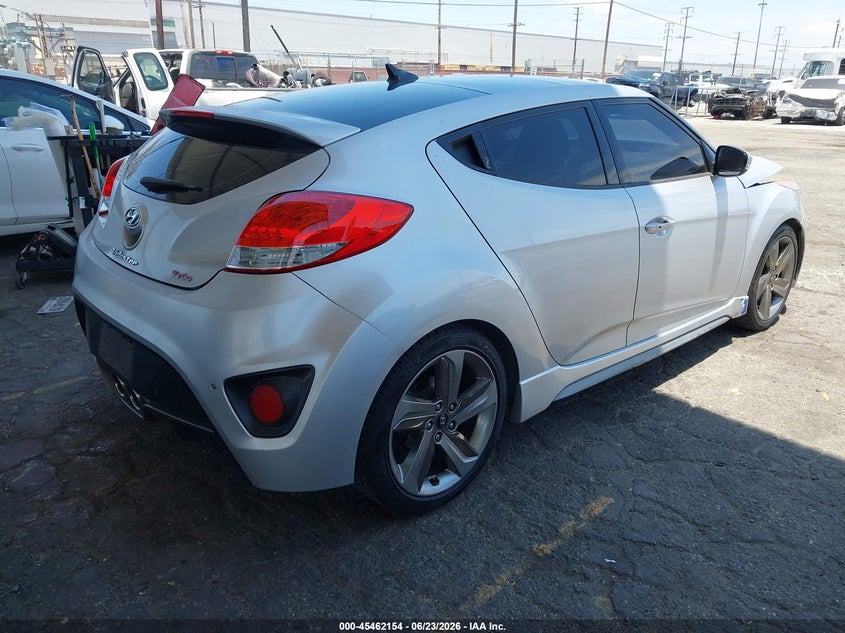 2013 Hyundai Veloster VIN KMHTC6AE9DU125851 IAAI salvage auction — FRONT END, Salvage Title, sold $25 on 2026-07-21 (photo 4)