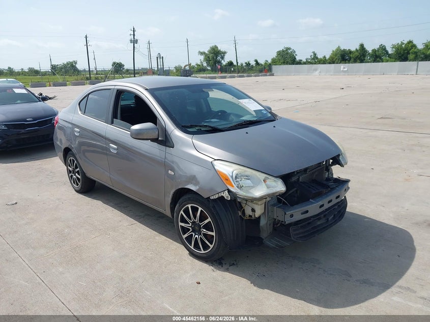 2017 Mitsubishi Mirage VIN ML32F3FJ3HHF06904 IAAI salvage auction — FRONT END, Salvage (Texas), sold $775 on 2026-07-10 (photo 1)