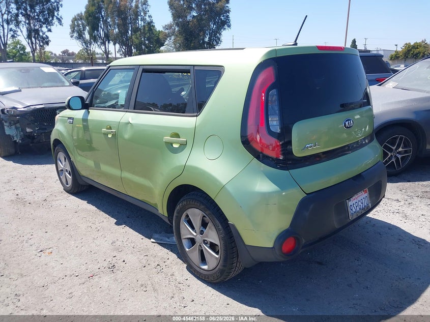 2015 Kia Soul VIN KNDJN2A21F7760455 IAAI salvage auction — VANDALISM, Salvage Title, sold $900 on 2026-07-22 (photo 3)