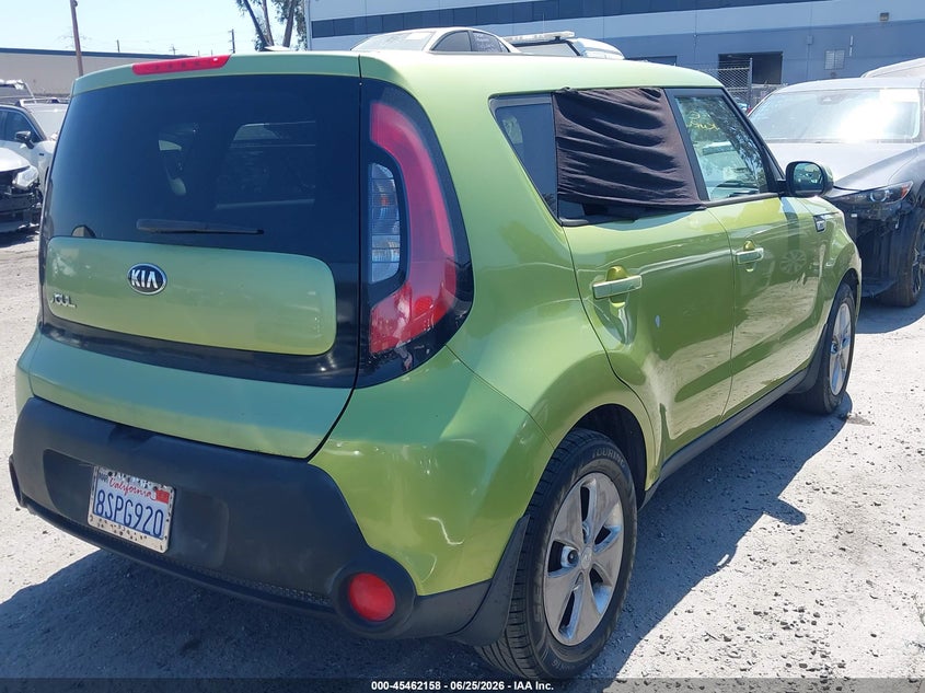 2015 Kia Soul VIN KNDJN2A21F7760455 IAAI salvage auction — VANDALISM, Salvage Title, sold $900 on 2026-07-22 (photo 4)