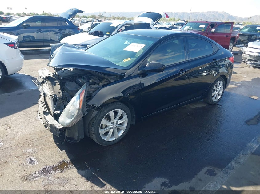 2012 Hyundai Accent VIN KMHCU4AE2CU137016 IAAI salvage auction — RIGHT FRONT, Salvage (Arizona), sold $200 on 2026-07-28 (photo 2)