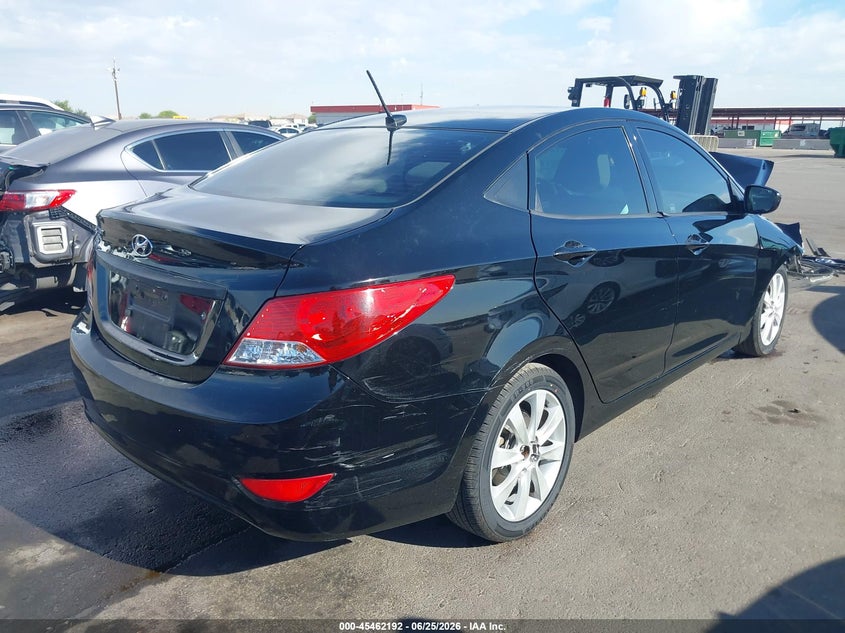 2012 Hyundai Accent VIN KMHCU4AE2CU137016 IAAI salvage auction — RIGHT FRONT, Salvage (Arizona), sold $200 on 2026-07-28 (photo 4)
