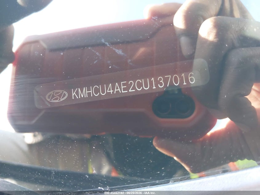2012 Hyundai Accent VIN KMHCU4AE2CU137016 IAAI salvage auction — RIGHT FRONT, Salvage (Arizona), sold $200 on 2026-07-28 (photo 9)