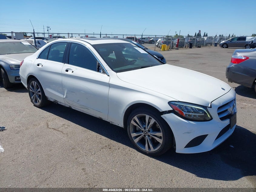 2020 Mercedes-benz C-klasse VIN WDDWF8EB7LR556149 IAAI salvage auction — FRONT END, Salvage Title, sold $7,475 on 2026-07-29 (photo 1)
