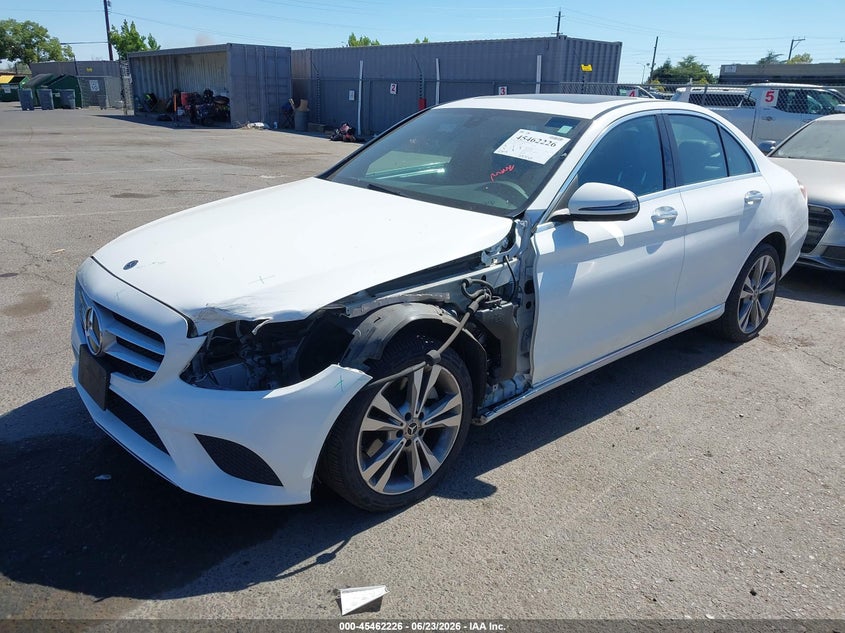 2020 Mercedes-benz C-klasse VIN WDDWF8EB7LR556149 IAAI salvage auction — FRONT END, Salvage Title, sold $7,475 on 2026-07-29 (photo 2)