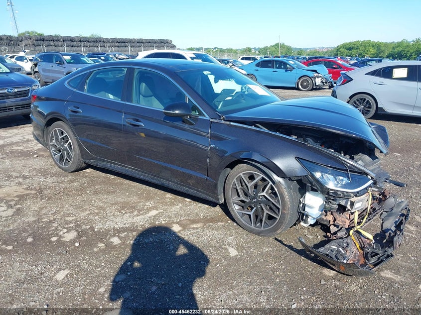 2022 Hyundai Sonata VIN 5NPEK4JC4NH133922 IAAI salvage auction — FRONT END, Salvage Title, sold $1,900 on 2026-07-24 (photo 1)