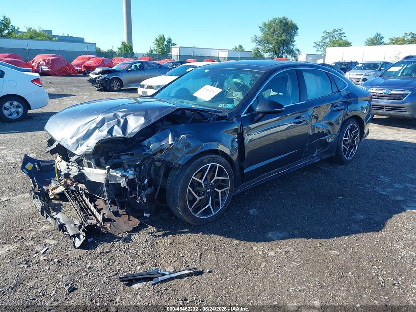2022 Hyundai Sonata VIN 5NPEK4JC4NH133922 IAAI salvage auction — FRONT END, Salvage Title, sold $1,900 on 2026-07-24 (photo 2)