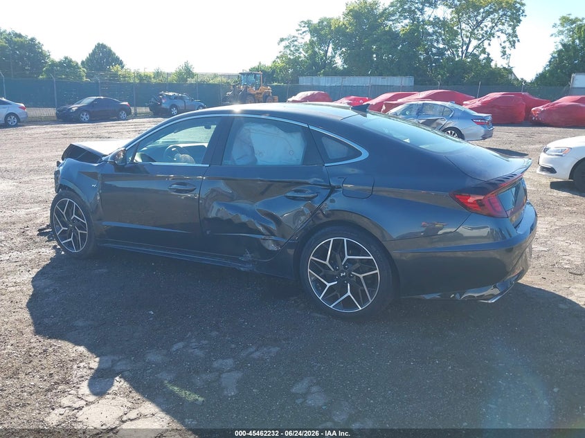 2022 Hyundai Sonata VIN 5NPEK4JC4NH133922 IAAI salvage auction — FRONT END, Salvage Title, sold $1,900 on 2026-07-24 (photo 3)