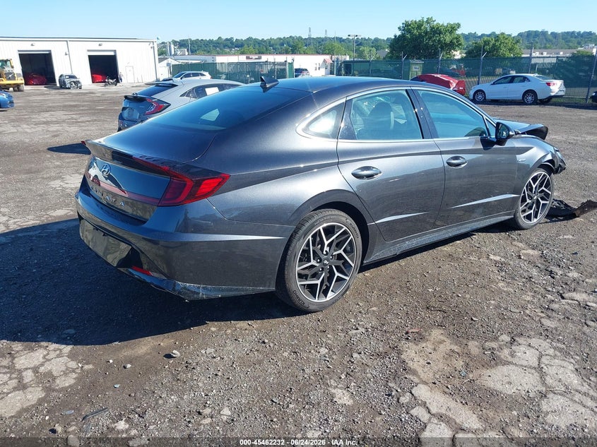 2022 Hyundai Sonata VIN 5NPEK4JC4NH133922 IAAI salvage auction — FRONT END, Salvage Title, sold $1,900 on 2026-07-24 (photo 4)