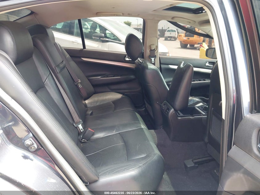 2013 Infiniti G VIN JN1CV6AP9DM712795 IAAI salvage auction — REAR END, Salvage (California), sold $600 on 2026-07-20 (photo 8)