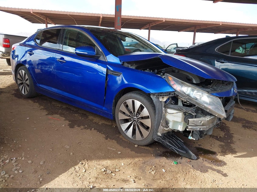 2012 Kia Optima VIN 5XXGR4A66CG020335 IAAI salvage auction — FRONT END, Salvage (Arizona), sold $350 on 2026-07-21 (photo 1)
