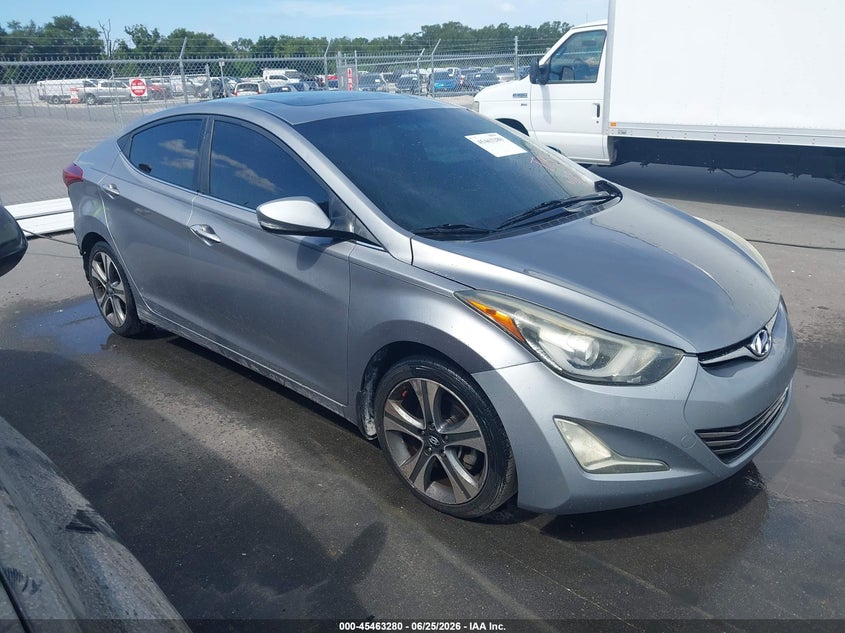 2014 Hyundai Elantra VIN KMHDH4AH0EU101458 IAAI salvage auction — NORMAL WEAR, Clear (Florida), sold $400 on 2026-07-29 (photo 1)
