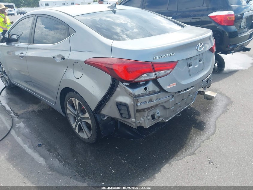 2014 Hyundai Elantra VIN KMHDH4AH0EU101458 IAAI salvage auction — NORMAL WEAR, Clear (Florida), sold $400 on 2026-07-29 (photo 6)