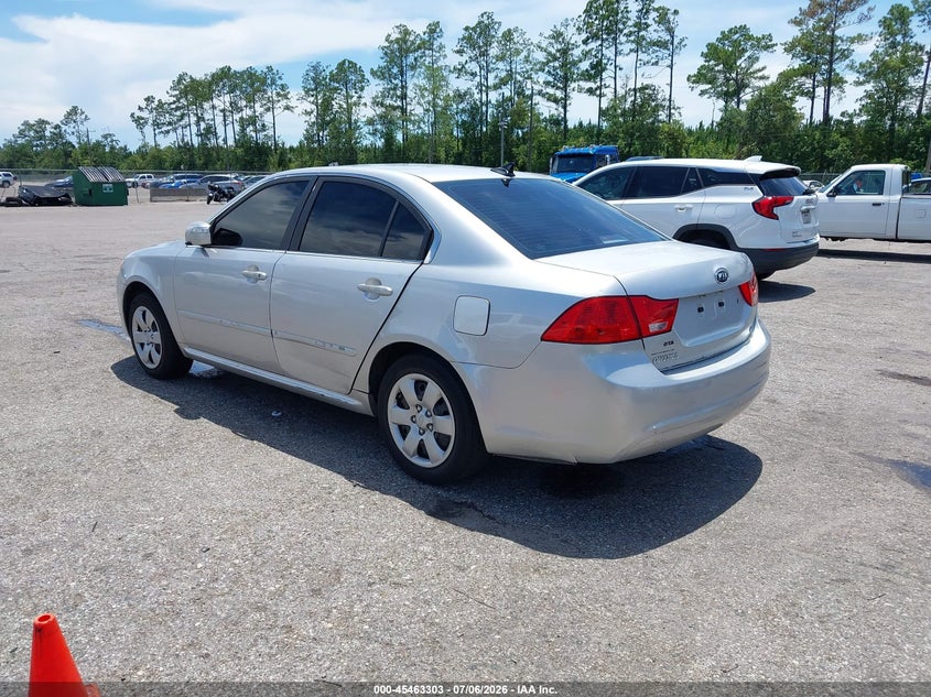 2009 Kia Optima VIN KNAGE228895302549 IAAI salvage auction — NORMAL WEAR, Clear (Florida), sold $275 on 2026-07-28 (photo 3)