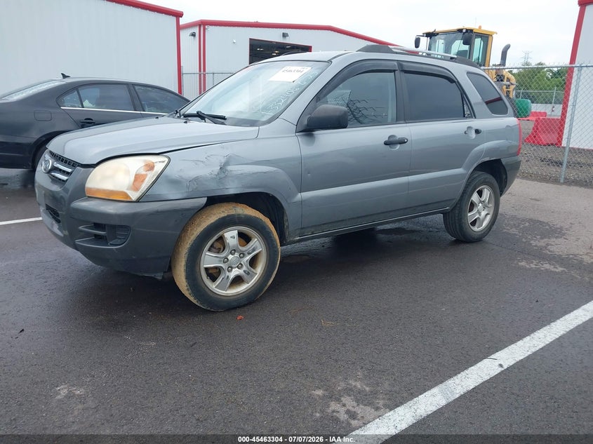 2007 Kia Sportage VIN KNDJF724277332406 IAAI salvage auction — NORMAL WEAR, Clear (Tennessee), sold $200 on 2026-07-21 (photo 2)