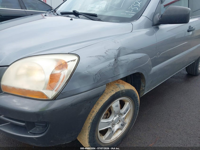 2007 Kia Sportage VIN KNDJF724277332406 IAAI salvage auction — NORMAL WEAR, Clear (Tennessee), sold $200 on 2026-07-21 (photo 6)