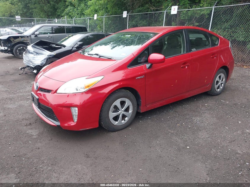 2013 Toyota Prius VIN JTDKN3DU7D1618585 IAAI salvage auction — NORMAL WEAR, Clear (Maryland), sold $2,050 on 2026-07-14 (photo 2)