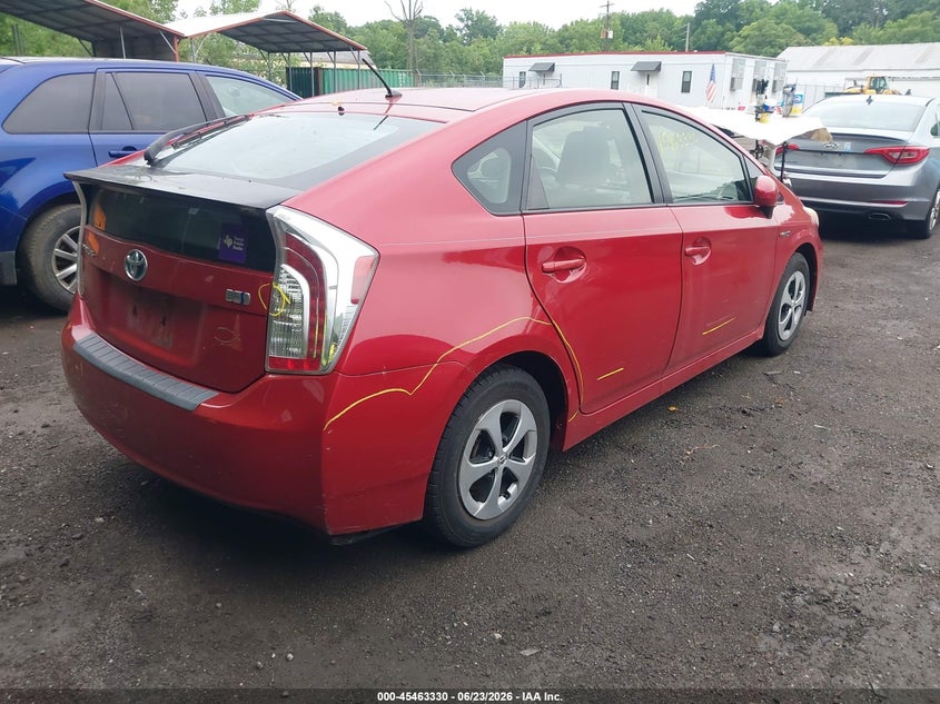 2013 Toyota Prius VIN JTDKN3DU7D1618585 IAAI salvage auction — NORMAL WEAR, Clear (Maryland), sold $2,050 on 2026-07-14 (photo 4)