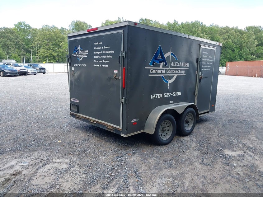 2019 Cargo Trailer VIN 5WKBE1225K1059177 IAAI salvage auction — REAR END, Salvage (Kentucky), sold $75 on 2026-07-28 (photo 4)