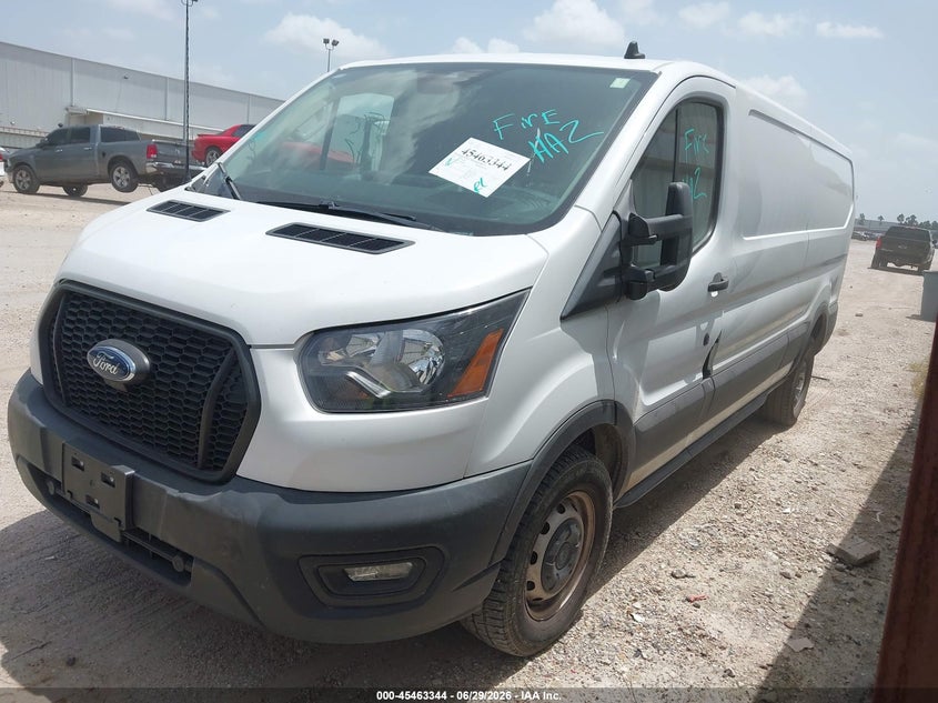 2023 Ford Transit-250 VIN 1FTBR1Y89PKB49049 IAAI salvage auction — LEFT & RIGHT, Clear (Texas), sold $12,050 on 2026-07-09 (photo 2)