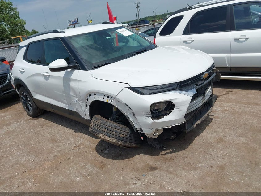 2023 Chevrolet Trailblazer VIN KL79MRSL8PB038739 IAAI salvage auction — FRONT END, Clear (Kansas), sold $25 on 2026-07-22 (photo 1)