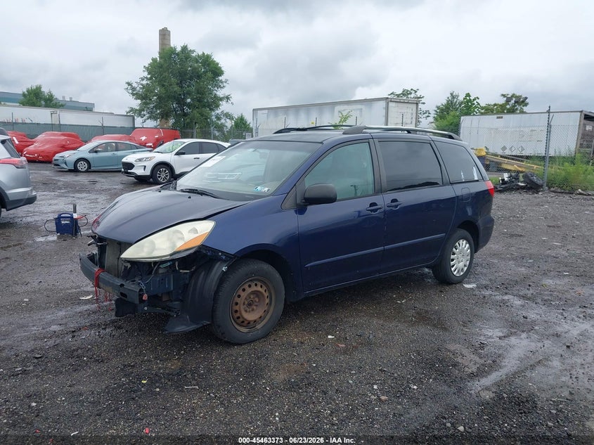 2006 Toyota Sienna VIN 5TDZA23C96S520807 IAAI salvage auction — NORMAL WEAR, Clear (Pennsylvania), sold $1,250 on 2026-07-17 (photo 2)