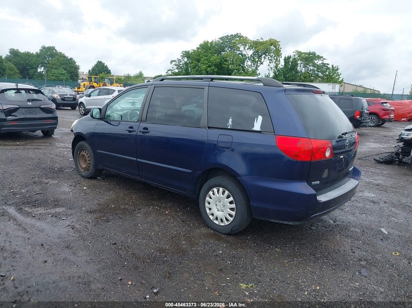 2006 Toyota Sienna VIN 5TDZA23C96S520807 IAAI salvage auction — NORMAL WEAR, Clear (Pennsylvania), sold $1,250 on 2026-07-17 (photo 3)