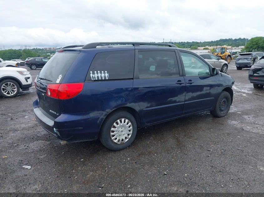 2006 Toyota Sienna VIN 5TDZA23C96S520807 IAAI salvage auction — NORMAL WEAR, Clear (Pennsylvania), sold $1,250 on 2026-07-17 (photo 4)
