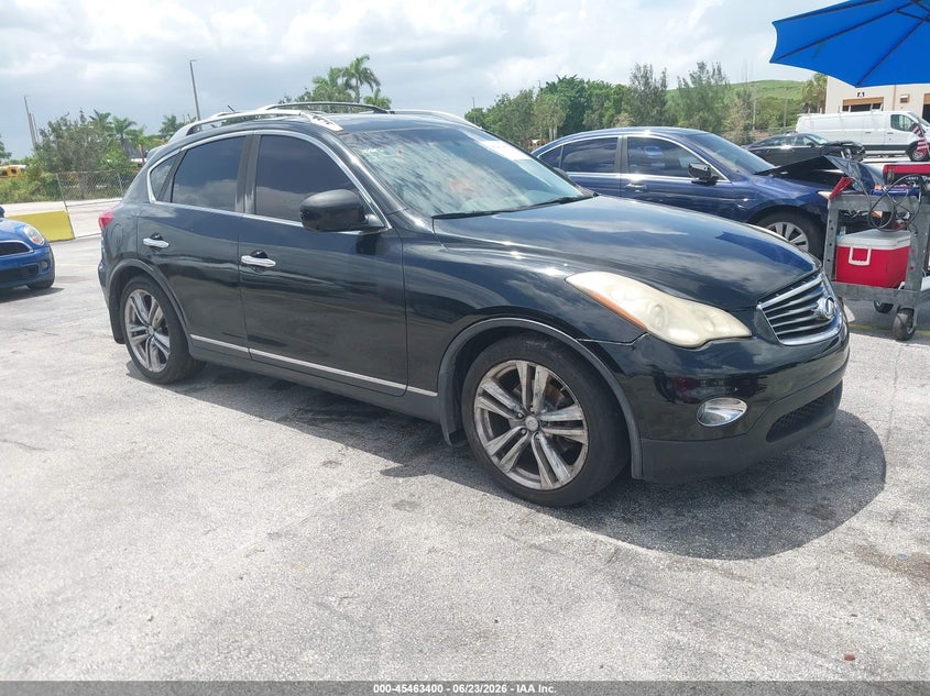 2012 Infiniti Ex VIN JN1AJ0HR3CM451038 IAAI salvage auction — NORMAL WEAR, Clear (Florida), sold $925 on 2026-07-09 (photo 1)