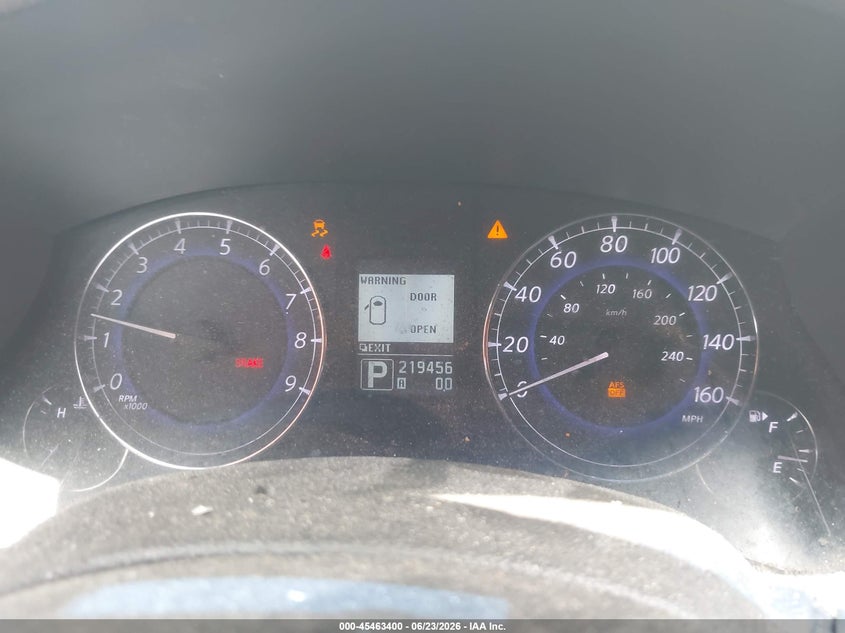 2012 Infiniti Ex VIN JN1AJ0HR3CM451038 IAAI salvage auction — NORMAL WEAR, Clear (Florida), sold $925 on 2026-07-09 (photo 7)