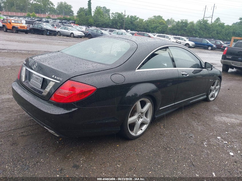 2013 Mercedes-benz Cl-class VIN WDDEJ9EB4DA030755 IAAI salvage auction — NORMAL WEAR, Clear (Pennsylvania), sold $5,475 on 2026-07-17 (photo 4)