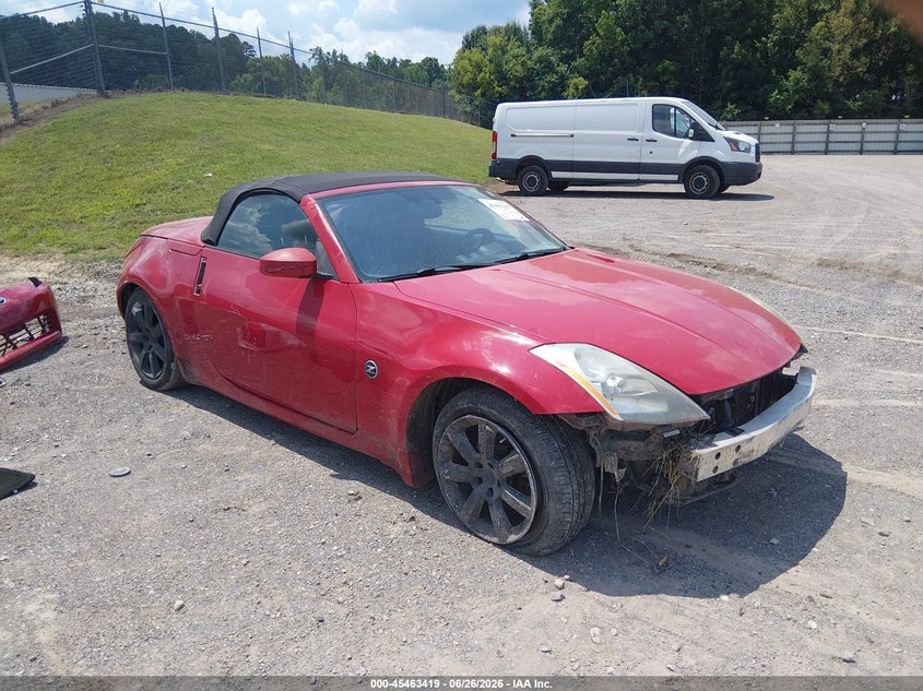 2004 Nissan 350z VIN JN1AZ36A74M251689 IAAI salvage auction — FRONT END, Salvage (Tennessee), sold $425 on 2026-07-29 (photo 1)