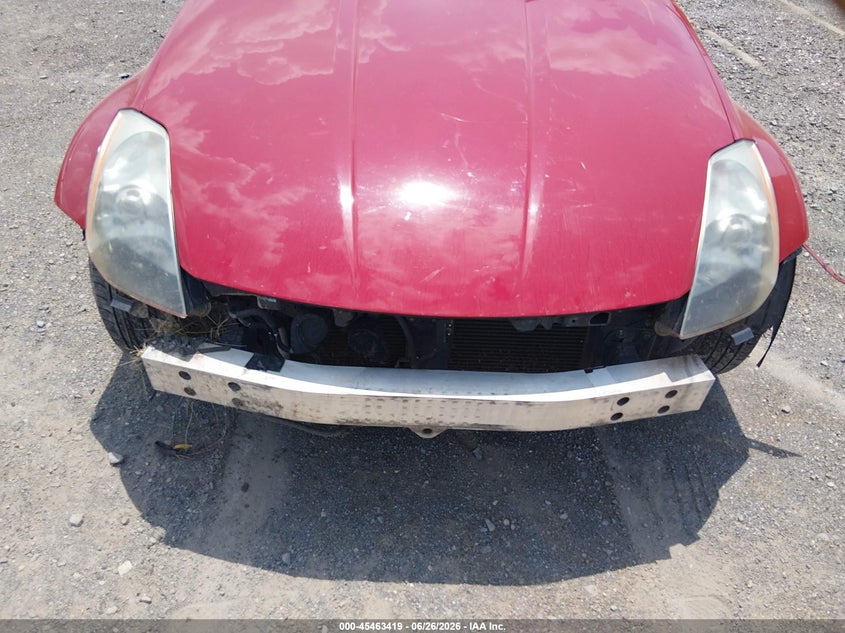 2004 Nissan 350z VIN JN1AZ36A74M251689 IAAI salvage auction — FRONT END, Salvage (Tennessee), sold $425 on 2026-07-29 (photo 6)