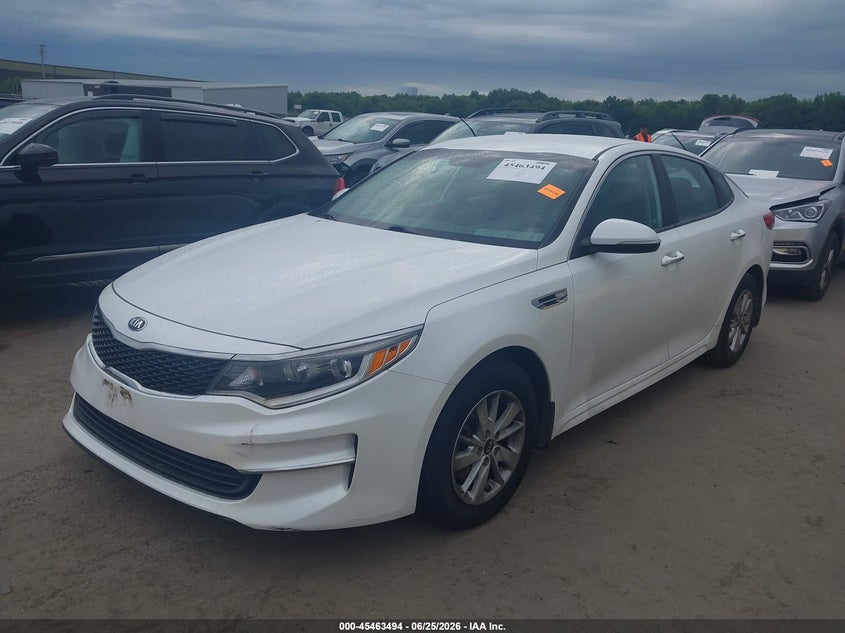 2016 Kia Optima VIN 5XXGT4L35GG039131 IAAI salvage auction — THEFT, Salvage Title, sold $2,450 on 2026-07-14 (photo 2)