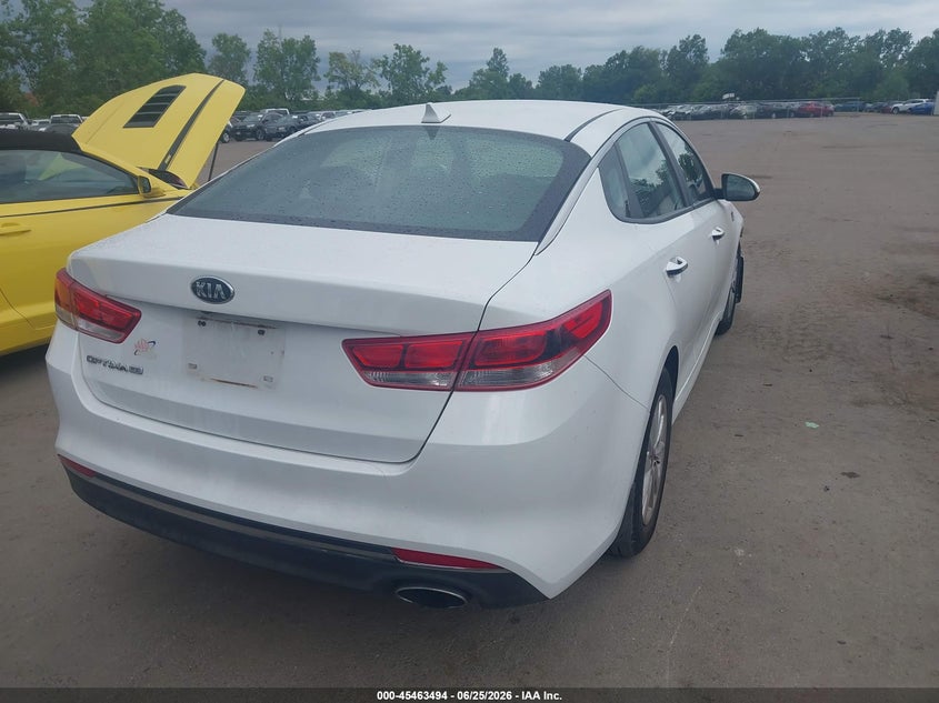 2016 Kia Optima VIN 5XXGT4L35GG039131 IAAI salvage auction — THEFT, Salvage Title, sold $2,450 on 2026-07-14 (photo 4)