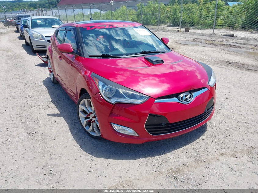 2013 Hyundai Veloster VIN KMHTC6AD7DU116945 IAAI salvage auction — REAR END, Salvage (Pennsylvania), sold $775 on 2026-07-07 (photo 1)