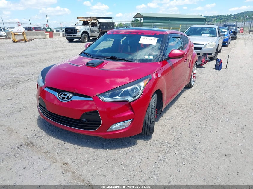 2013 Hyundai Veloster VIN KMHTC6AD7DU116945 IAAI salvage auction — REAR END, Salvage (Pennsylvania), sold $775 on 2026-07-07 (photo 2)
